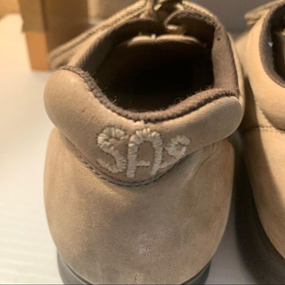 SAS Tree Time Brown Lace Up Suede Comfort Shoes - Picture 2 of 9